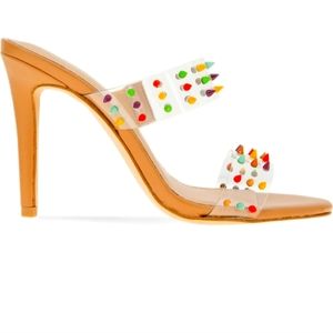BCBGENERATION STUDDED SANDALS